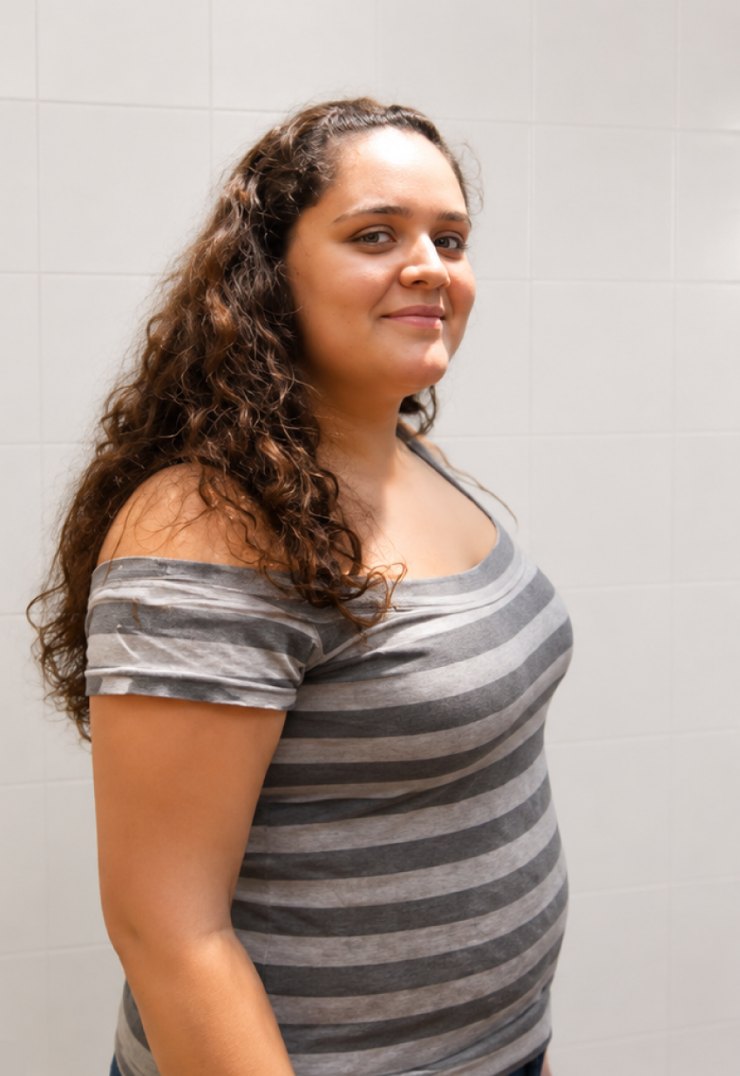 Paciente antes de la cirugía bariátrica, 120 kilos